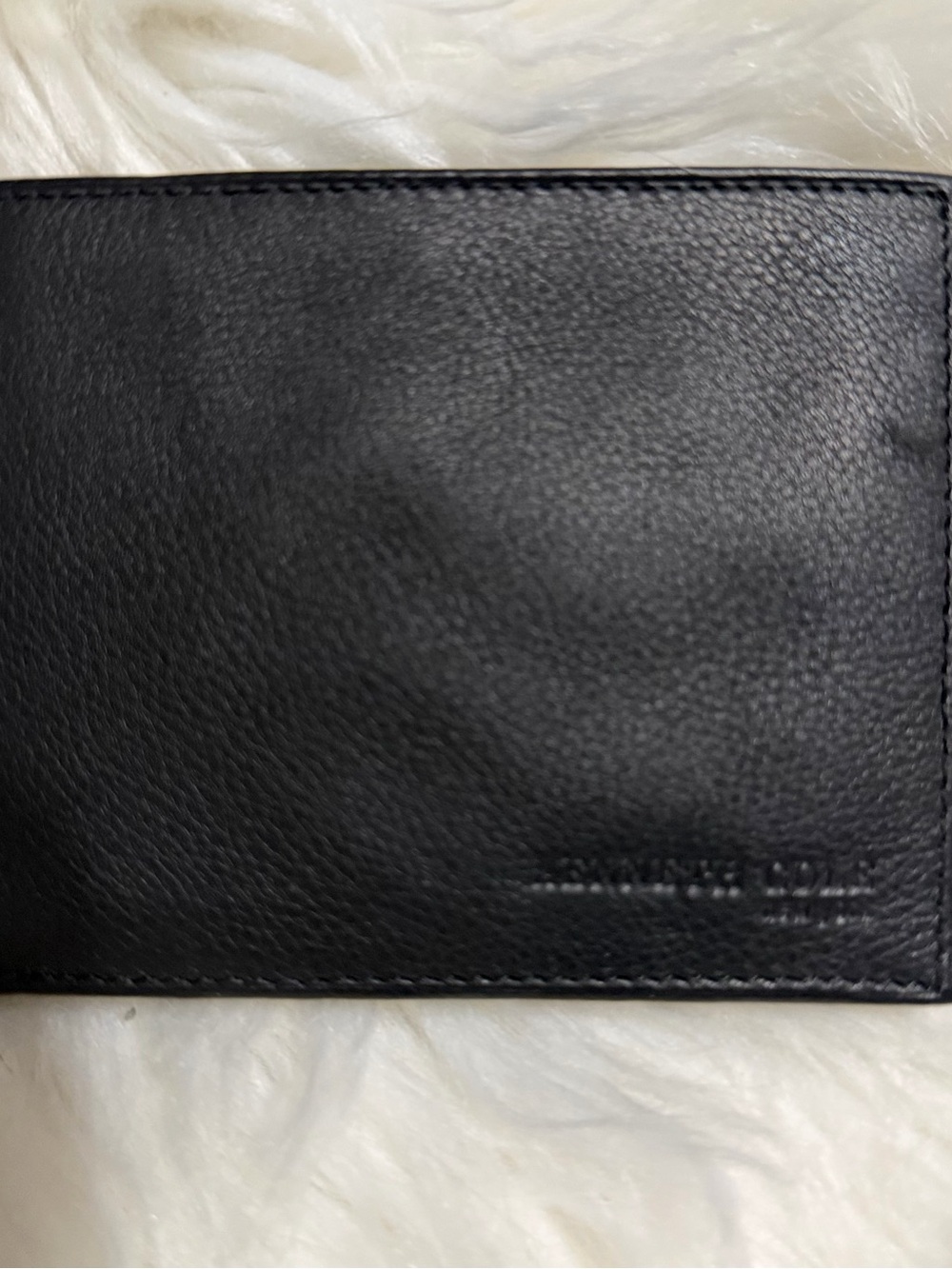 Kenneth Cole Black Leather Bi-Fold Wallet